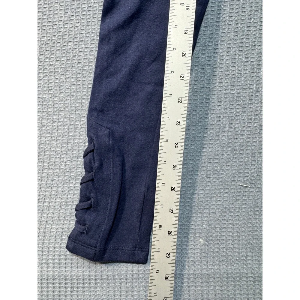 The Children's Place Lace-Up Legging Girls L 10/12 Tidal Navy Blue